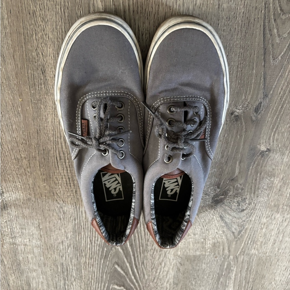 Vans Gray and Brown Sneakers